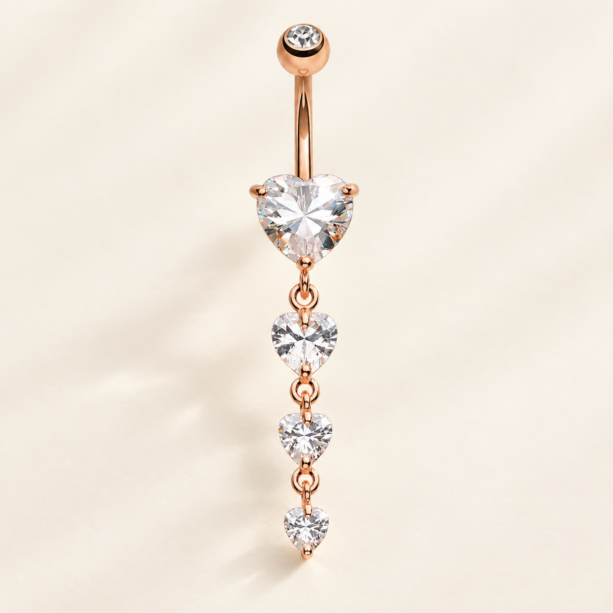 Crystal Drop Dangle Belly Ring